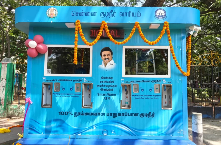 🚰 Free Water for All: Water ATMs Installed at 3 Key Spots in Mylapore!