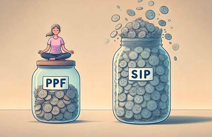 📉➡️📈 Safe PPF vs Risky SIP: Who Wins the Wealth Race?